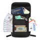 Vanaheimr Travel Passport Bag Multi-functional ID Bag Anti-theft Brush Neck Bag Crossbody Neck Hanging Certificate Bag Blue