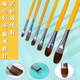 Chunrui 826 Water Chalk Art Students' Special Acrylic Brush Wolf Hair Oil Brush Set Student Pigment Color Pen 6 Double Numbers (2 4 6 8 10 12)