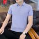 Pierre Cardin Kurzärärmelte Herren T-Shirt Polo Basishemd 2024 Neues Männer Revers Casual Kurzärmer T-Shirt Herren Top 679 White L.