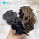 Xinheming Covers White Hair Hairband Wide Hairband Reveals Hair Multiple Broadsides Twist Fish Stock Braid Wig Women's Hair Cover Hairpin Dark Brown