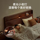 Jingdong Tokyo Zaoju Yuefeng solid wood bed natural rubber wood master bedroom double bed walnut color 1.8 2 meters