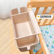 Shantoulin Village crib hanging storage hanging basket diaper bedside diapers storage bag dormitory bed hanging bag bed fence storage box cream white partition adjustable