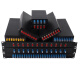 Front is fiber optic terminal box SC/FC/LC/ST full 8-port terminal box 4/12/24 core rack-type optical cable fusion box 24-port FC round head [full compatible]