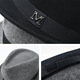 Wanhongda hat men's winter high-quality pure lamb wool top hat young and middle-aged autumn and winter warm top hat for men middle-aged and elderly high-end 100% main material woolen wool top hat brown 58-60cm