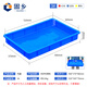 Guxiang thickened plastic box rectangular turnover box plastic square box plastic plate plastic square plate plastic box turnover box parts box square plate blue No. 3 560X370X80mm