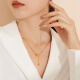 Liufu Jewelry Light and Shadow Gold Foot Gold Ball Coin Gold Beads 5G Gold Necklace Set Gift Priced 006490NA 8.62 grams (including labor cost 1,396 yuan)