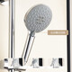 Anhua Bathroom Simple Shower Set Handheld Shower with Booster Nozzle Topless Spray with Spray Gun Silver N3GQ970CP