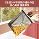 Liven air fryer, uncoated 304 stainless steel frying basket, 7L smart visual large capacity, can grill whole chicken without turning over metal cavity KZ-D7170