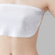 Bibo one-piece anti-exposure braless padded bandeau modal strapless bra-covering inner wear white L recommended 93-100 bust