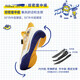 Kumpoo [Little Yellow Duck Co-marquée] Chaussures de badminton ACF Double-Core Mids Sneakers Breathable Sneakers Men and Women G826S blanc / jaune / bleu 35