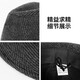 SOMUBAY上海滩礼帽男秋冬季卷边爵士帽高端中老年人爸爸爷爷老人绅士帽子 黑色条纹三件套（帽子+围巾+手套 M（头围57-58cm）
