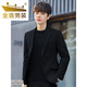 Golden Shield Casual Blazer Men's Korean Slim Small Suit Handsome High-end Business Loose Spring and Autumn Style Top Fashion Black Suit 08 Single Button M 105-120Jin Jin is equal to 0.5 kg