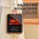 Literfeld retro heater home electric heater dormitory electric heater retro peach wood grain remote control control