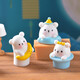 New Cartoon süßer Magie Bear Micro Landscape Desktop Dekoration Ornamente Mond Magie Zauberstab Bär DIY Small Match Magic Bear [1]