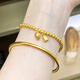 Fat Donglai's same Vietnamese sand gold bracelet, South Africa's Sikkim ancient tradition, women's imitation gold does not lose pigment, heritage bracelet + two generations' joy bracelet (please leave a message for ordering)