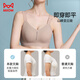 
Cat man soft support underwear for women with large breasts, small gathering bra without marks, no steel rings, sexy gathering bra gray L
