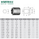 Shida -Werkzeuge Ink -Hülseköpfe 10mm38 Standard Zhongfei hexagonalhülse Elektrische Schraubenschlüsselhülsenbus 12109/ 3/4