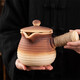 Las ollas y las ollas de arcilla Yuanminmine de Youshang se cocinan en la estufa y se pueden secar y asar. Té de leche de gran capacidad para el hogar, leche a la parrilla, té a la parrilla. 1000 ml. Imitación de tetera a leña con tapa. Se puede secar 701 ml (inclusive) -800ml (inclusive)