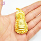 Feixiangge bag 18k gold male Guanyin men's gold Guanyin pendant jewelry Guanyin necklace large Guanyin + gold chain