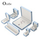 
Duobaoni Jewelry Box High-end Rounded PU Leather Ring Box Bracelet Pendant Earring Box Gift Jewelry Packaging Box Customized Logo Long Chain Box-H15905