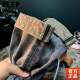 JEEP SPIRIT牛仔裤男士2024春秋印花修身小脚休闲水洗长裤子夏季新款 T698【黑灰色】 32【130斤-140斤】