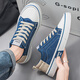 Zapatos de lienzo de changxiang huili zapatos para hombres deportes de primavera y zapatos casuales de skate trabaja y trabajan zapatos casuales zapatos de gran tamaño azul 39