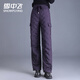Flying in the snow straight down pants for women 2025 new overalls cold-proof and warm high-waisted leggings slim winter trousers black L (170) /115-130Jin Jin equals 0.5 kg