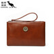 Bolsa de embrague Kuqidaishu Bolsa de almacenamiento de mujeres 2023 NUEVA Billetera Bolsa de teléfono móvil Long Women Bag de cuero suave y elegante Vino Rojo