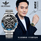 
Oupinke (Oupinke) Switzerland certified watch top ten brands of green ghost watches for men fully automatic mechanical watches for luminous waterproof men's watches for men Oupinke-3271-Steel strip book black Free lettering Lifetime warranty