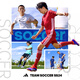 Adidas Adidas Football Training Team Kurzärärmelte Jersey Erwachsener Männer IC1251 JW9922+JW9913 S (125-140jin [Jin ist gleich 0,5 kg])