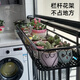 Jingwei meiju rack de fleurs balcon rangement de rangement suspendu rack de pot de fleur décoratif extérieur vert ivy moderne balustrade succulent rack de fleurs 50 largeur 20-height 12
