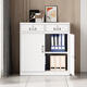 Junchen Yingjie iron filing cabinet low cabinet office information filing cabinet balcony storage cabinet drawer small cabinet tool cabinet with lock two buckets lower section low cabinet practical model