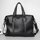 Cow mallette sac à main masculin Horizontal Business Casual Sac Men's Sac Mend Computer Sac C-9888 Black 14 pouces