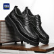 Hailan Home HLA Lederschuhe für Männer Business Casual Height-verstärkt atmungsaktiven Arbeitskleidung Herrenschuhe Haagzm2dbi044 Black 40