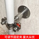Lu Yueting stainless steel pipe clamp clip fixed clip buckle pipe clamp gas pipe pipe support bracket bracket pipe hoop water pipe bracket 19-22 column height 50-100mm with nail-free glue