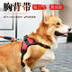 PPO dog leash vest type dog walking rope Teddy Corgi dog leash medium-sized dog small dog pet harness chest harness + 2 meters rope red S code suitable for 10-18 Jin Jin is equal to 0.5 kg.