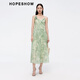 
Hongshe Mall same vacation style suspender skirt for summer 2024 new women's clothing, knitted twisted V-neck high-end dress, Jiangnan Yanyu K687 M