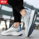 Zapatos deportivos guerreros zapatos para correr para hombres, zapatos para hombres voladores transpirables para hombres G497c blanco/verde 42