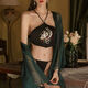 
Sexy emotional device transparent retro bellyband phoenix sexy Hanfu uniform pajama pure passion set cinnabar red + 9756 one size (80120)