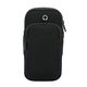 ZKHE new summer running arm bag unisex mobile phone bag outdoor fitness sports wristband arm strap ultra-light arm cover black suitable for mobile phones within 6 o'clock 2 inches