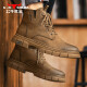 Bull Family Martin Boots Men's British Spring y Autumn Retro Retro Old Old High-Top gruesas Botas Botas de trabajo para hombres Brown 41