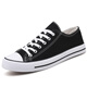 
Huili official website Fang Ship Store Flag 2025 autumn new canvas shoes for men's trendy breathable casual cloth shoes trendy versatile board shoes low 6621 Black [men's style] wide instep recommended to be large 41