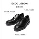 ECCO Leather Shoes Men's Derby Shoes Carved Brogue Leather Shoes Business Formal Shoes Men's Shoes Wedding Shoes Reese 622164 Black 62216401001 42