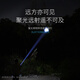 Smiling Shark multi-function small portable, strong light, ultra-bright flashlight zoom, floodlight, can light cigarette, outdoor long-range charging, long battery life, side light] black/black 9856K/ultra-high capacity