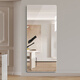 Huakaizhixing Dressing Spiegel Wandspiegel Vollkörperspiegel Haushaltsanpassungsspiegel Make -up Wand Hanging Mirror HD Ultraweiß abgerundet Ecke 150*50
