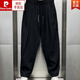Pierre Cardin 2025 Frühlings- und Sommer-Baumwoll- und Leinen atmungsaktive höhle Casual Hosen für Herren trendy lockere Falten-Harem-Radieschenhosen Brown XL Gewicht 140-160jin [Jin ist 0,5 kg]