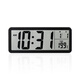 Hense electronic clock, fashionable and simple table clock, large screen desktop clock, temperature display, hanging watch, modern HD106 black
