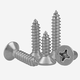 Bairuite (bairuite) 316 stainless steel cross countersunk head self-tapping screw flat head self-tapping wood screw GB846 M2.6*20 [100 pieces](316)