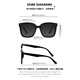 Cinvaikrose [gleiches Modell für Prominente] GM-Sonnenbrille für Frauen 2025 Neues großes Rahmen High-End-Sonnenbrillen Männer im Freien polarisiertes Geschenk f Style [polarisierter Stil-dreiteiliges Brillenbox-Set]