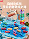 Zkhe Baby Fischereispielzeug Montessorius Frühschulbildungspädagogisches Spielzeug Feine Bewegungstraining 03 Monate Baby Erleuchtung Kognition 22-teiliges Set (5 gestapelte Tassen 5 farbige Fische (15 Stücke) Fischereiszene Aufbewahrungsbeutel